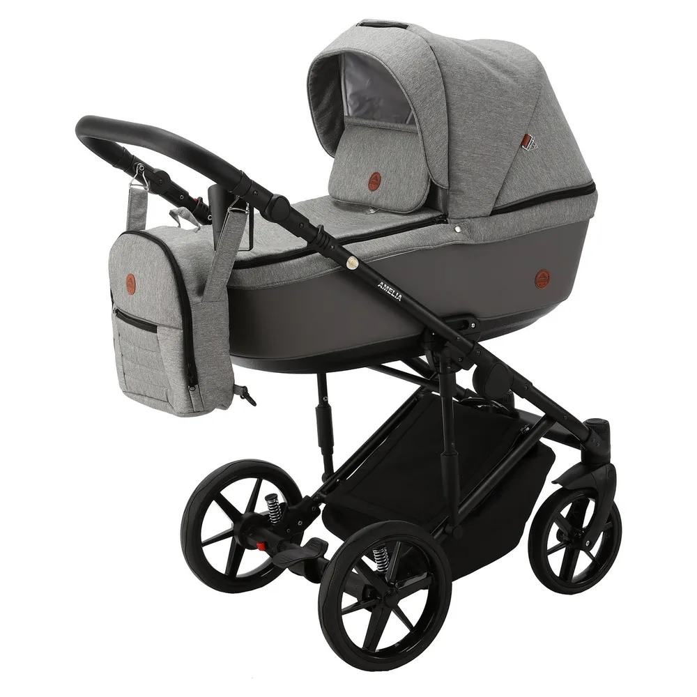Сумка для коляски Adamex Amelia AM250 серая