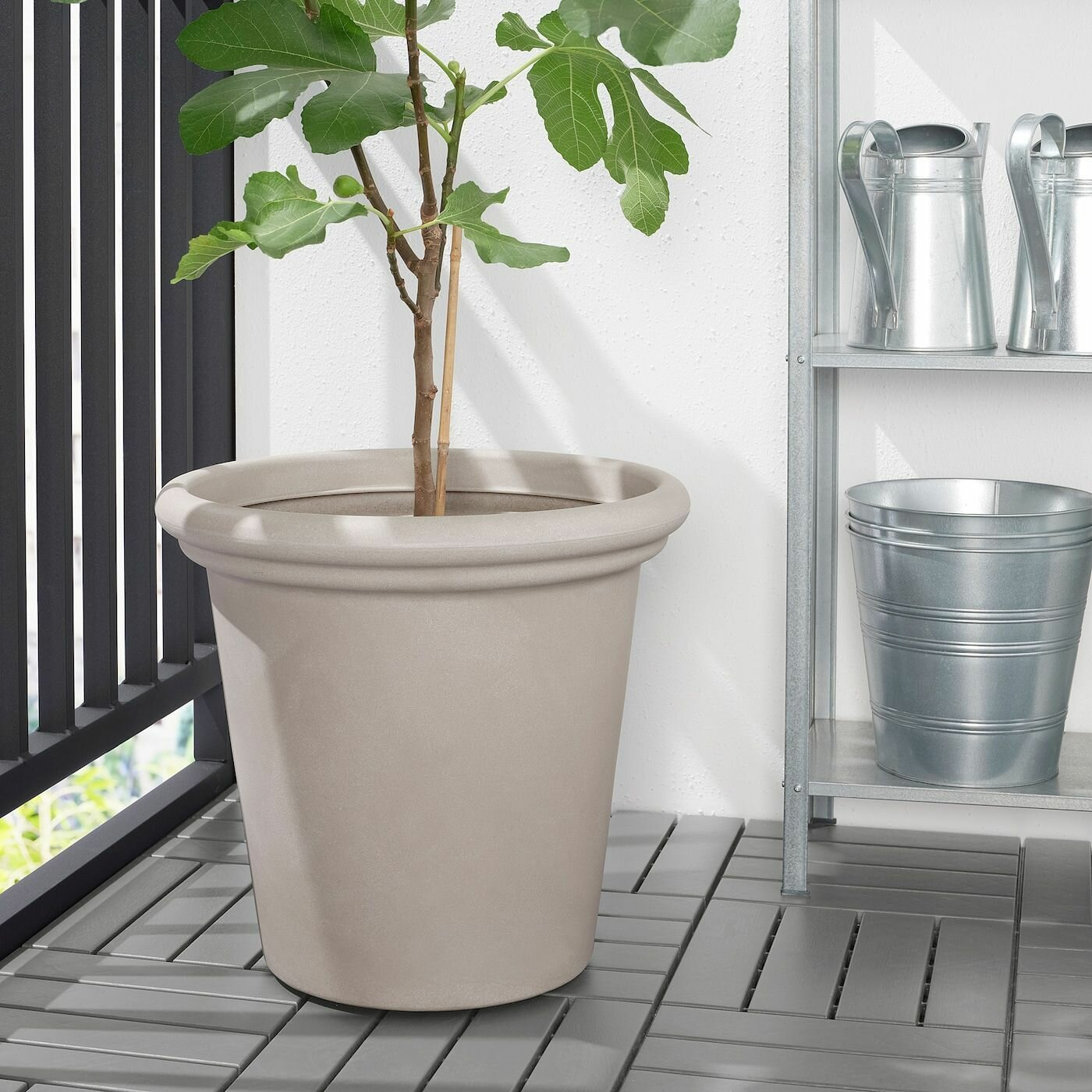 Кашпо для дома и улицы 41 см бежевый IKEA CHILIPEPPAR чилипеппэр