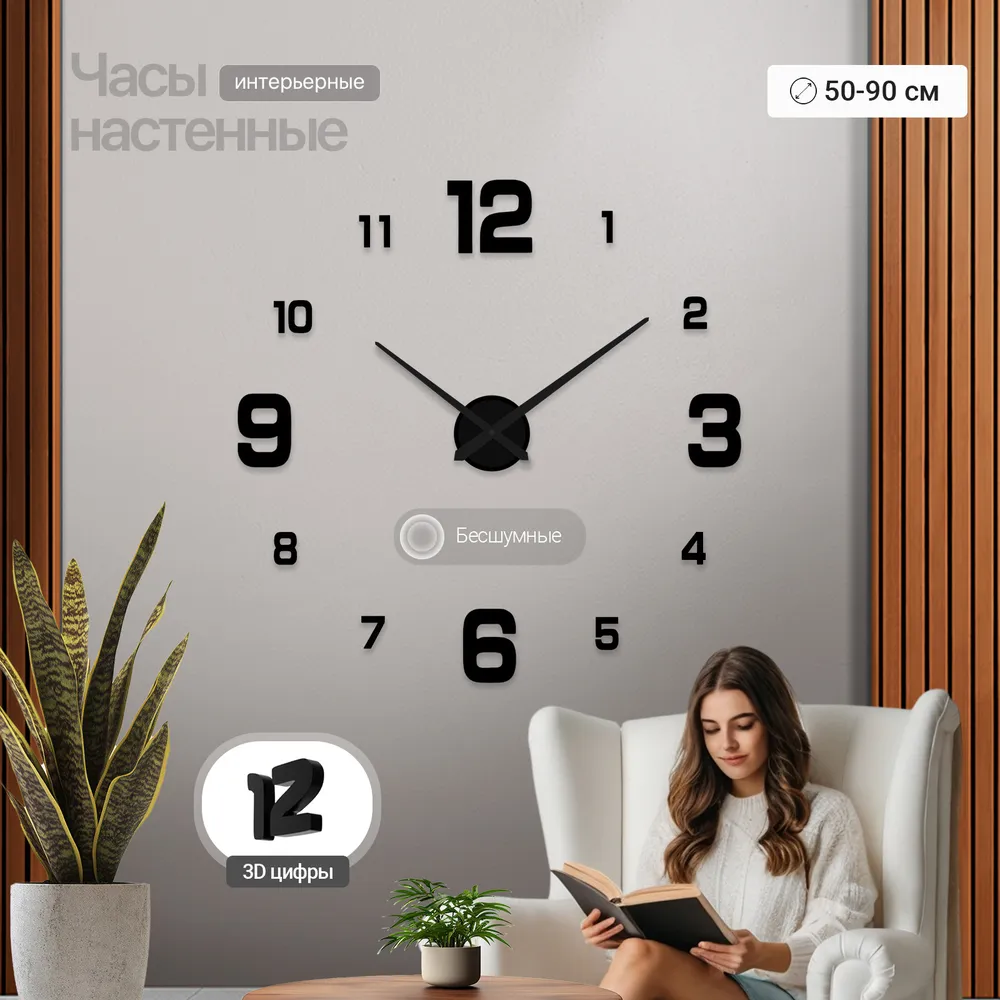 Часы настенные ArtClock AR-004-5/9-black