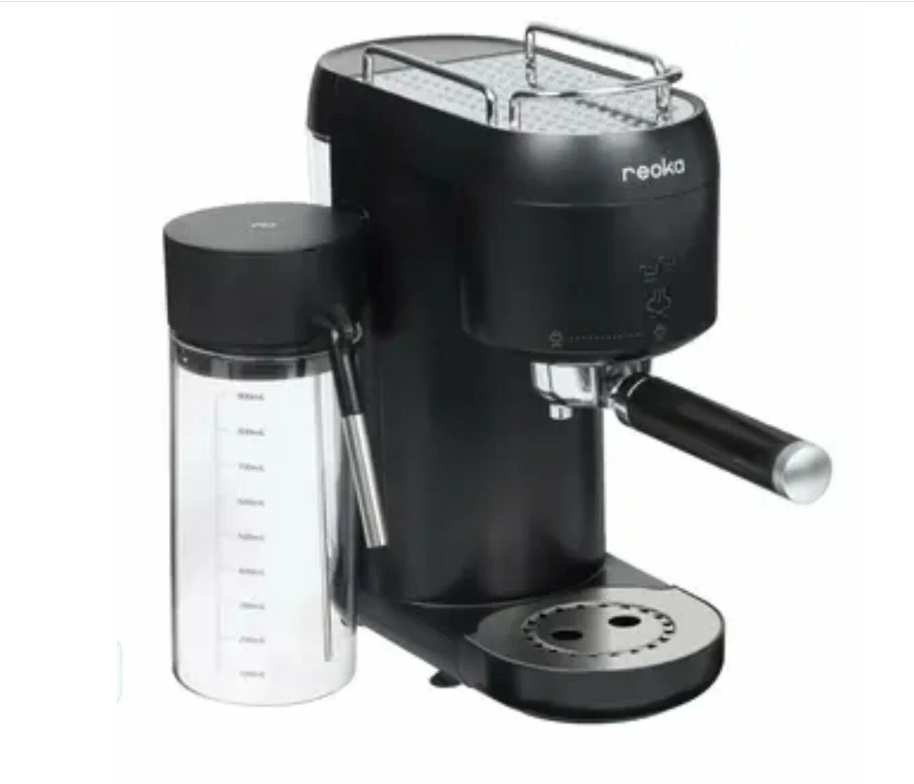 Кофеварка рожковая Reoka RKЕМ-300 черный