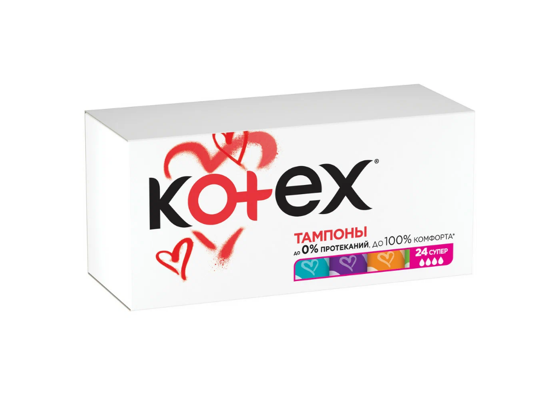 Тампоны Kotex Супер, 24шт.