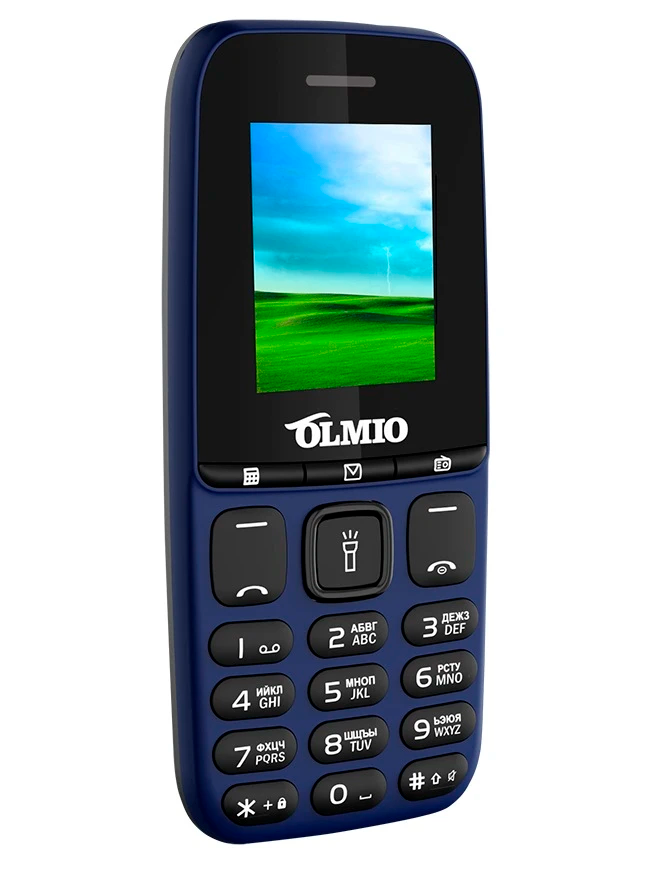 Телефон OLMIO A15, 2 SIM, синий