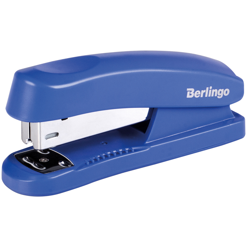 Степлер №24/6, 26/6 Berlingo "Universal" до 30л., пластиковый корпус, синий H31001