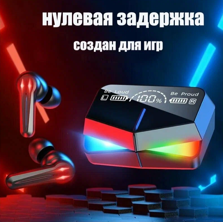 Беспроводные наушники Sonyks M28, microUSB, черный