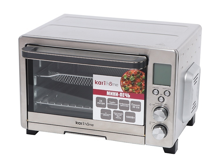 Электрическая мини-печь 10-в-1 kari home E184